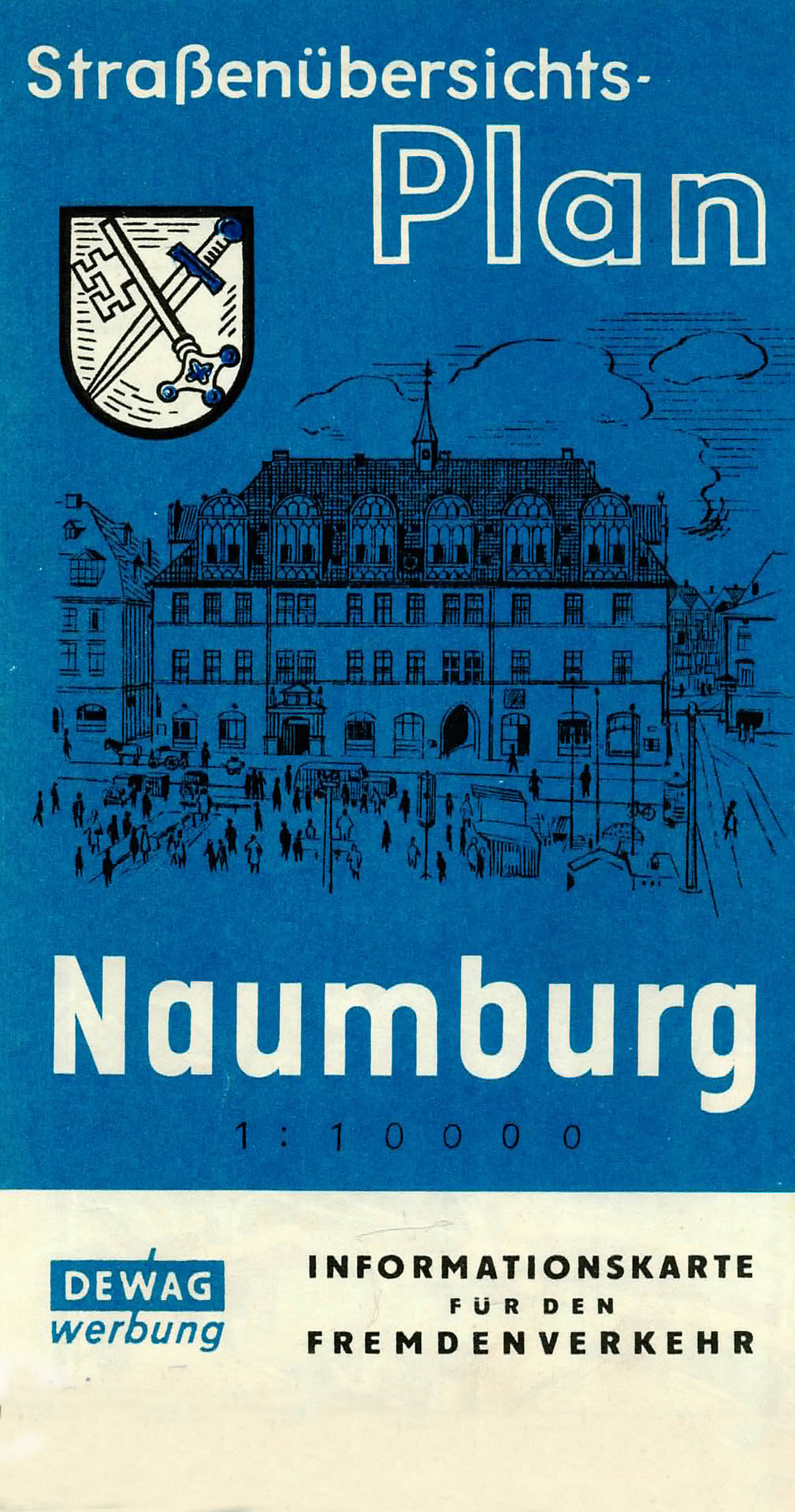 Straßenübersichtsplan Naumburg - DEWAG WERBUBG, Betrieb Erfurt